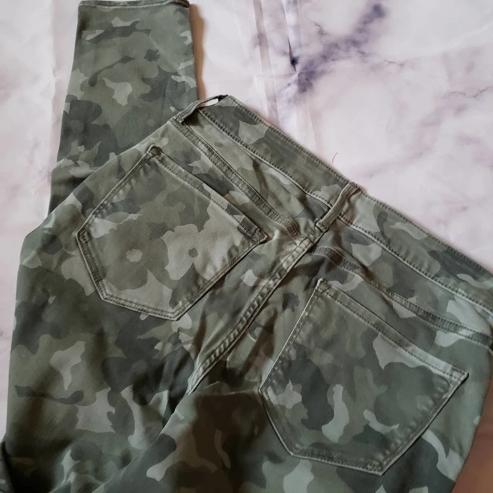 OLD NAVY rockstar super skinny camouflage jeans  10 - Picture 6 of 8